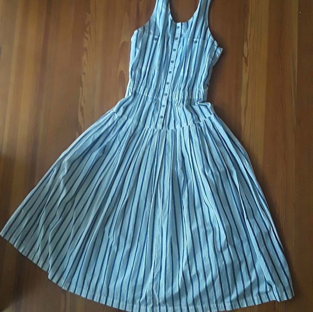Vintage Oakbrook Sport striped casual dress